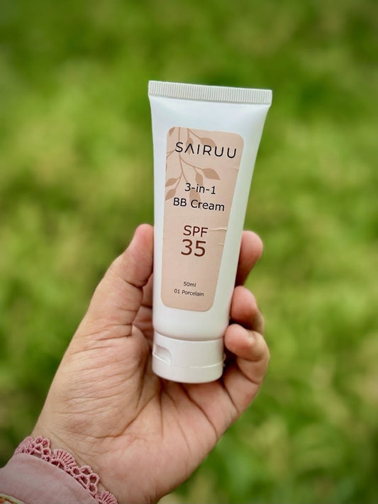 SAIRUU 3-in-1 BB Cream SPR35 | Protect, Hydrate, Tone | 50 ml